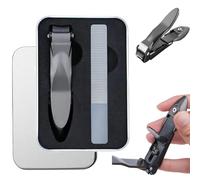 Anti-Splash Nail Clippers,Adult Sturdy Fingernail Clipper,Toenail Clipper for Seniors Thick Toenails,Stainless Steel Nail Clippers Set