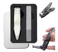 Anti-Splash Nail Clippers,Adult Sturdy Fingernail Clipper,Toenail Clipper for Seniors Thick Toenails,Stainless Steel Nail Clippers Set