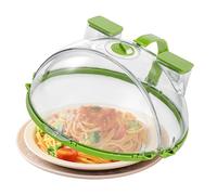 Anti-Splatter Steam Shield, Moisture-Lock Heating Dome, 10.6x4.7in Guard with Reservoir, High-Temperature Transparent Cover, Modern Functional Aesthetic with Handle, Essential Kitchen Ware for Cooking