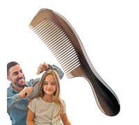 Anti-Static Horn Comb - Wide Tooth | Natural Ox Horn Hair Comb | Masaje Health Care Beard Bone Brush For Wet Hair & Dry Hair