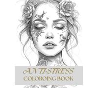 ANTI-STRESS COLORING BOOK FANTASY FACES: 40 Unique Artistic Faces to Color | Relaxation, Creativity & Stress Relief | 8.5 x 11 Inches