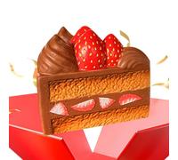 Anti Stress Food Toy, Multicolor Cake Fidget, Stress Relief Squishy with Ease, Portable Play Supply with Style, Modern Fun Design, Home Accessories for Trips Stocking Stuffers Carnival Family Friends