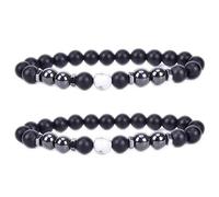 Anti-Swelling Black Obsidian Anklet, Adjustable Weight Loss Magnet Anklet, Magnetic Bracelet Healthy Care Weight Loss Magnetic Anklet Bracelet Black Bracelet for Men and Women
