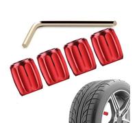 Anti Theft Air Nozzle Protector - Zinc Alloy Brass Set | Car Tire Valve Dust Caps Covers, Anti Dust Wheel Air Caps For All Models | Motorcycle Car Styling Tire Valve Protection Use