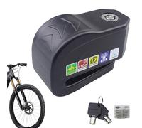 Anti-Theft Alarm Disc Brake Lock, Portable Motorcycle Security Lock, Loud Wheel Locks for Bike, Scooter, Motorbike, Vibration Triggered Alarm, Discs Rotor Clamp, 1 Set