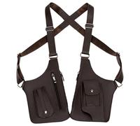 Anti Theft Bag for Men, Adjustable Phone Holster Bag, Anti-Theft Harness for Men, Double Shoulder Pocket Bag, Underarm Strap Wallet Holster, PU Leather Shoulder Pouch, Anti-Theft Travel Bag, Hiking