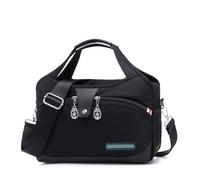 Anti Theft Crossbody Bag for Women Soft Side Lightweight Underseat Tote Bag Fashion Waterproof Handbag Shoulder Bags (H)