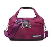 Anti Theft Crossbody Bag for Women Soft Side Lightweight Underseat Tote Bag Fashion Waterproof Handbag Shoulder Bags (B)