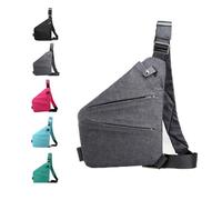 Anti Theft Travel Bag, Adjustable Strap Travel Purses Anti Theft Crossbody Bags, for Women Men (Gray,Right Shoulder)