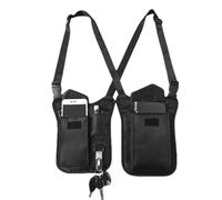 Anti-Theft Underarm Bag, Safety Armpit Shoulder Pocket, Sport Leisure Nylon, Lightweight and MultiPurpose Bag for Travel, Outdoor Activities, Men & Women Workout, 204 g, Negro , Se référer au