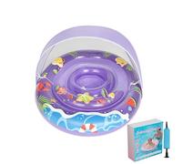 Anti Tip Buoyancy Toy - Children's Swim Ring Canopy Float | Inflatable Water Safety Seat, Sun Shield Shade Protection Floating Support Device, Pool Beach River Lake Summer Outdoor
