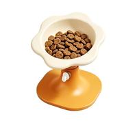 Anti Tip Elevated Station, Raised Cat Bowls, Pet Bowl with Stand, High Capacity Nutritional, Reinforced Resistant Polymer for Details, Efficient Dining Management for Yard Usage