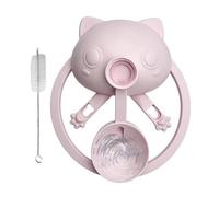 Anti Tipping Cat Water Fountain Stand - ABS 20x18x5.5cm | Portable Pet Feeder Base with Suction Cup Anti Slip Holder | Water Bottle Station For Cats Dogs Indoor Outdoor Car Travel Camping Use