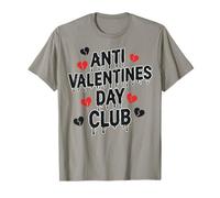 Anti Valentine Club No Romance No Roses Camiseta