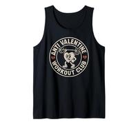 Anti Valentine Workout Club Divertido Entrenamiento Anti Valentine Camiseta sin Mangas