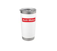 Anti Woke Meme Unwoke Cancelar Wokes Cultura Argot urbano viral Vaso térmico de acero inoxidable de doble pared