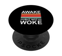Anti-Woke Pro Libertad de expresión Decir no a WOKENESS PopSockets PopGrip Adhesivo