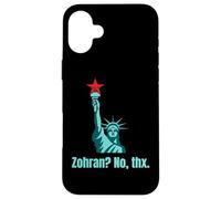 Anti Zohran Mamdani No Mamdani NYC Humor político Meme Broma Carcasa para iPhone 16 Plus