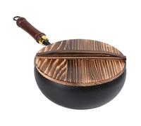 Antiadherente y sin revestimiento, resistente al calor, ergonómico y | Hierro para el hogar para cocinar en la cocina, en casa, en el restaurante, exterior e interior, exterior, interior
