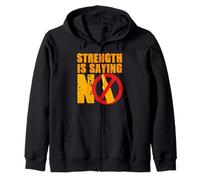 Antialcohólicos Abstinencia Strength Is Saying No Sudadera con Capucha