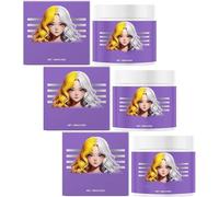 Antiamarillez purpur-Maske,purple Moisturizing Conditioner, Deep Conditioning Hair mask,purple hair mask blonde silver hair,collage hair mask,gloss hair treatment, repair dry frizzy hair, 100g (3PCS)