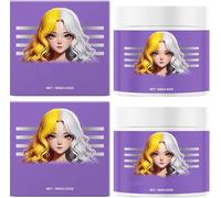 Antiamarillez purpur-Maske,purple Moisturizing Conditioner, Deep Conditioning Hair mask,purple hair mask blonde silver hair,collage hair mask,gloss hair treatment, repair dry frizzy hair, 100g (2PCS)