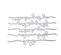 antianzhizhuang para Troqueles Corte Palabras Creativas Plantilla Scrapbooking Álbum En Relieve