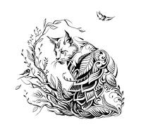 antianzhizhuang Sellos transparentes de animales vintage, silicona, sellos de goma para manualidades, álbumes de recortes, tarjetas, decoración en relieve
