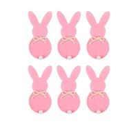 antianzhizhuang Vajilla para fiesta de Pascua, bonito diseño de conejo, para 6 piezas, juego de vajilla de Pascua