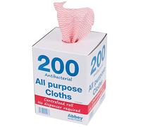 Antibacterial Todos los fines Red Cloth. Cantidad de la caja: 200