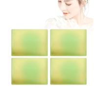 Antibakterielle Zitronenselife, Körperseifenstücke mit Sheabutter, zur Aufhellung und Befeuchtung fettiger oder trockener Haut, nährende Hydratation und cremiger Schaum für einen natürlich (4PCS)