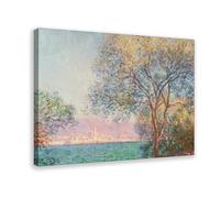 Antibes in The Morning by Claude Monet - Póster decorativo para pared, bar, restaurante, garaje, cafetería, marco de regalo, 20 x 30 pulgadas