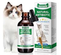 Antibióticos Naturales para Gatos, Antibióticos para Gatos, AntibióTico Natural para Gatos cistitis, Apoyo inmune y Cats Allergy Itch Relief, Health Supplies Cat UTI Antibióticos, 60 ml