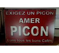 Antic Line Placa de Amer, 30 x 21 cm, Metal, Color, Talla única