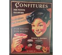 Antic Line Placa de metal Mermelada 33 x 25 cm