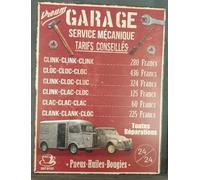 Antic Line Placa metálica Vroum Garage 45 x 34 cm