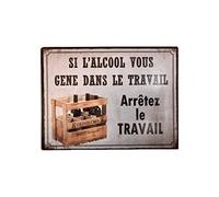 Antic Line Placa Si el alcohol usted 20 * 15