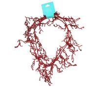 Antica Sartoria - Collar Mujer Con Cuentas De Resina Estilo Bohemio, Cuentas De Colores Con Colgantes. Preciosa Bisuteria. Collares Para Mujer. Amigo Invisible Regalos Originales. (Rojo)