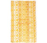 Antica Sartoria Pareo Algodón 130x180 cm Estampado Multicolor, Inspirado en Costa Amalfitana Pañuelo/Foulard para Mujer, Ideal para Playa y Verano (Amarillo)