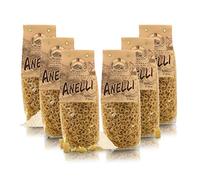 Antico Pastificio Morelli 1860 Srl Anelli, Pasta Italiana De Sémola De Trigo - Pasta Típica Regional - Lote de 6 x 500g