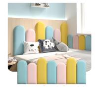 Anticolisión 3D Acolchado De Pared Para Niños, Hogar Impermeable Niño Autoadhesivo Pegatinas De Pared, Hogar Decoración De Fondo Insonorizar Bolsa Suave Paneles De Pared ( Color : Blue+pink+gold , Siz