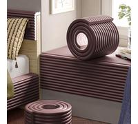 Anticolisión Acolchado Pared de Esponja Autoadhesivo - Multiusos Protector Pared Cama Niños Autismo, Espuma para Tapizar Paneles Decorativos Para Pared DIY Cortable para Tatami(Marrón,15x200 cm)