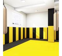 Anticolisión Acolchado Protector Pared, Placas Antihumedad Decorativas Pared 3D, Paneles de Pared Tapizado - Reducción de Ruido y Aislante Termico(Naranja,30 x 80 cm)