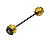Anticolisión Para GSR600 GSR750 GSXS750 GSXS1000 F/S Rueda Delantera Y Trasera Eje Horquilla Crash Slider Cap Protector Contra Caídas Pad(Rear Gold)