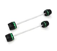 Anticolisión Para XCape X Cape X-Cape 650 650X 2022 2023 Eje Delantero Y Trasero Horquilla Crash Sliders Protector De Rueda(Verde)