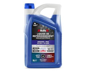 Anticongelante Concentrado Holts HAFR0008B para Coche Mercedes y BMW, Vida útil de 10 años y 300 mil kilómetros, protección hasta -37°C, Incluye Pico, Azul, 5 litros