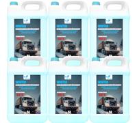 Anticongelante concentrado para parabrisas de coche, 30 litros -60 grados, concentrado anticongelante para el sistema de lavado de parabrisas, concentrado de protección contra heladas, 6 x 5 l