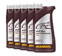 Anticongelante Fresco Concentrado Mannol AF12 + 5 5x1 Litro Rojo
