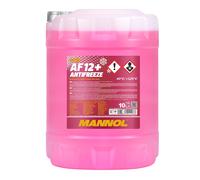 10 (1x10) Litro Mannol Anticongelante AF12 + Fertiggemisch Rojo 40 °C)