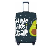 Anticsao Avocado Keep Calm - Funda para equipaje, lavable, a la moda, funda protectora de maleta antiarañazos, para hacer deporte, XL, 1, Aguacate en el espacio1, L